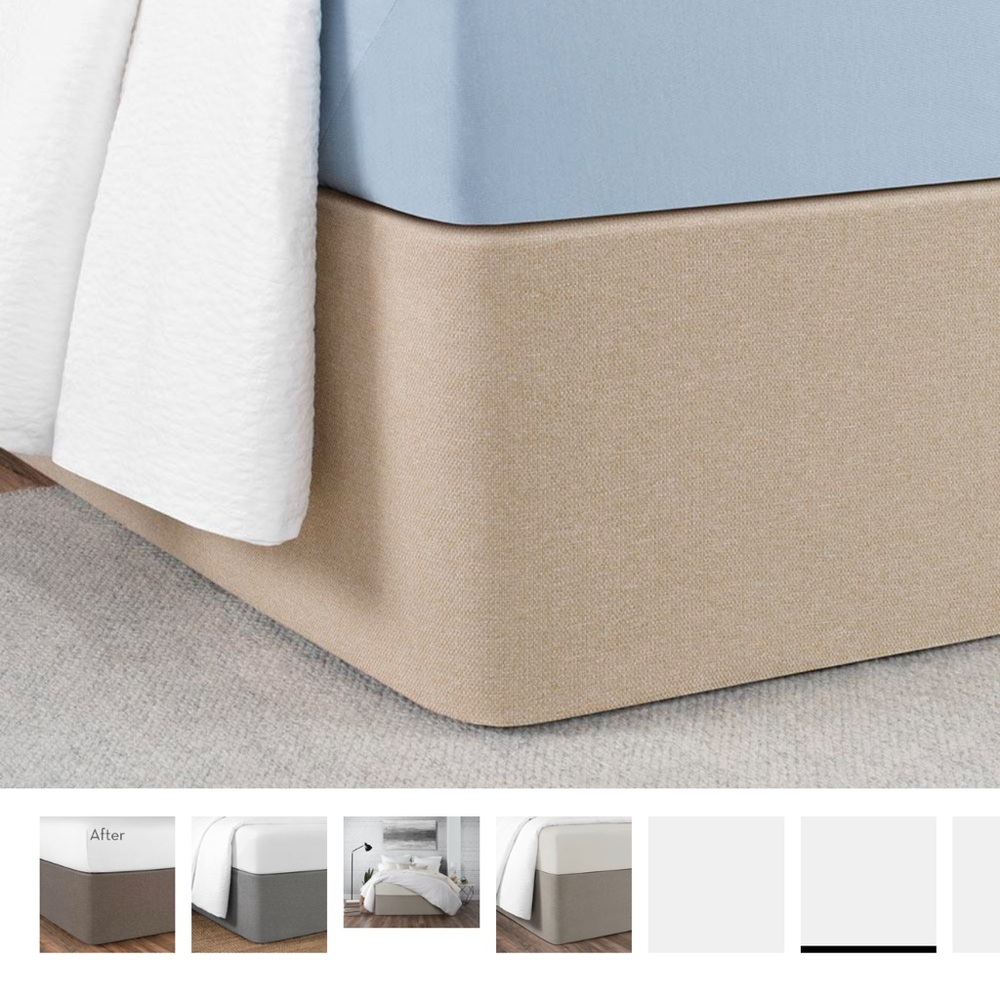 Premium circa bed skirt wrap in Tan